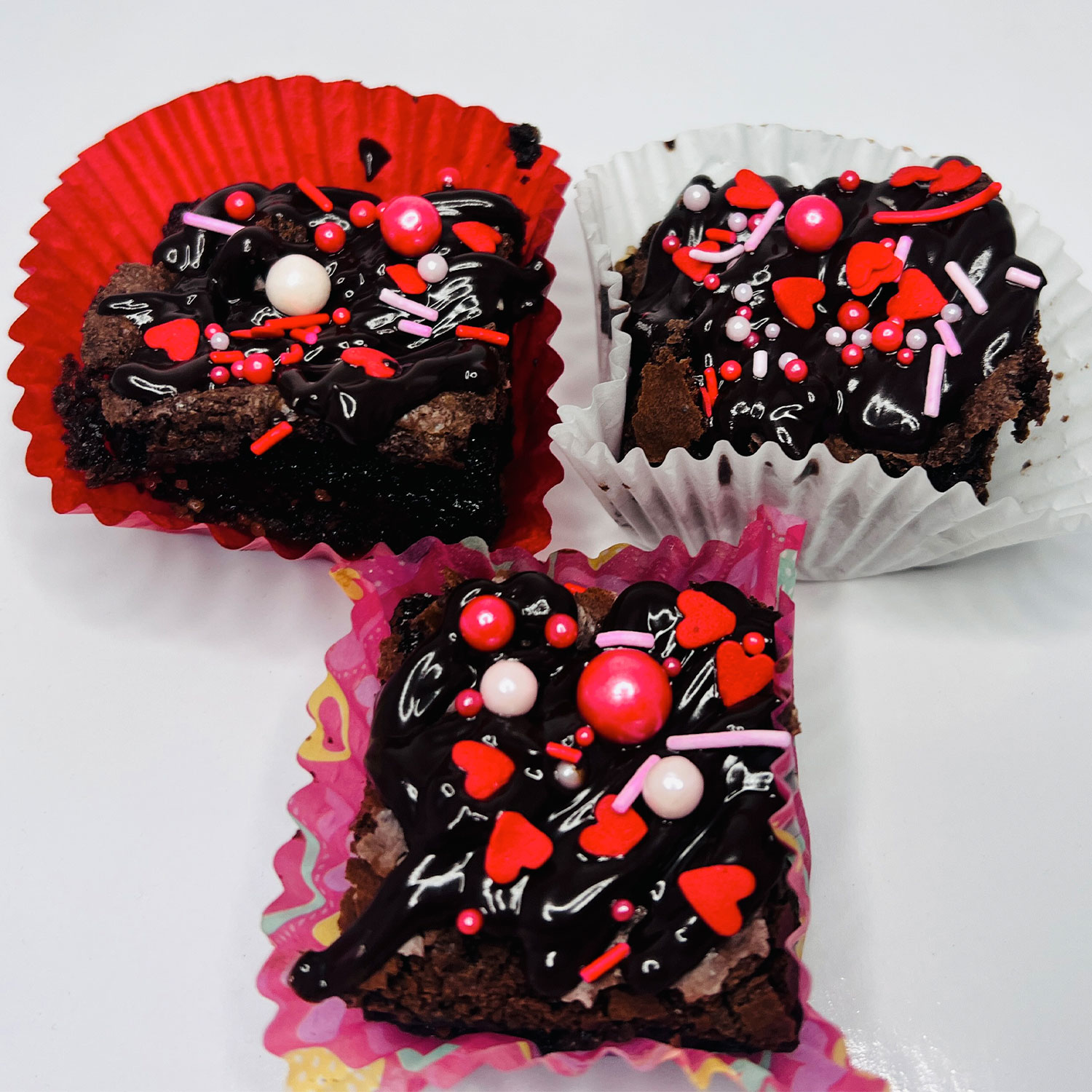 Decadent Sprinkle Brownies 6pcs Pack - Rich Chocolate Treats with Colorful Sprinkles gallery image