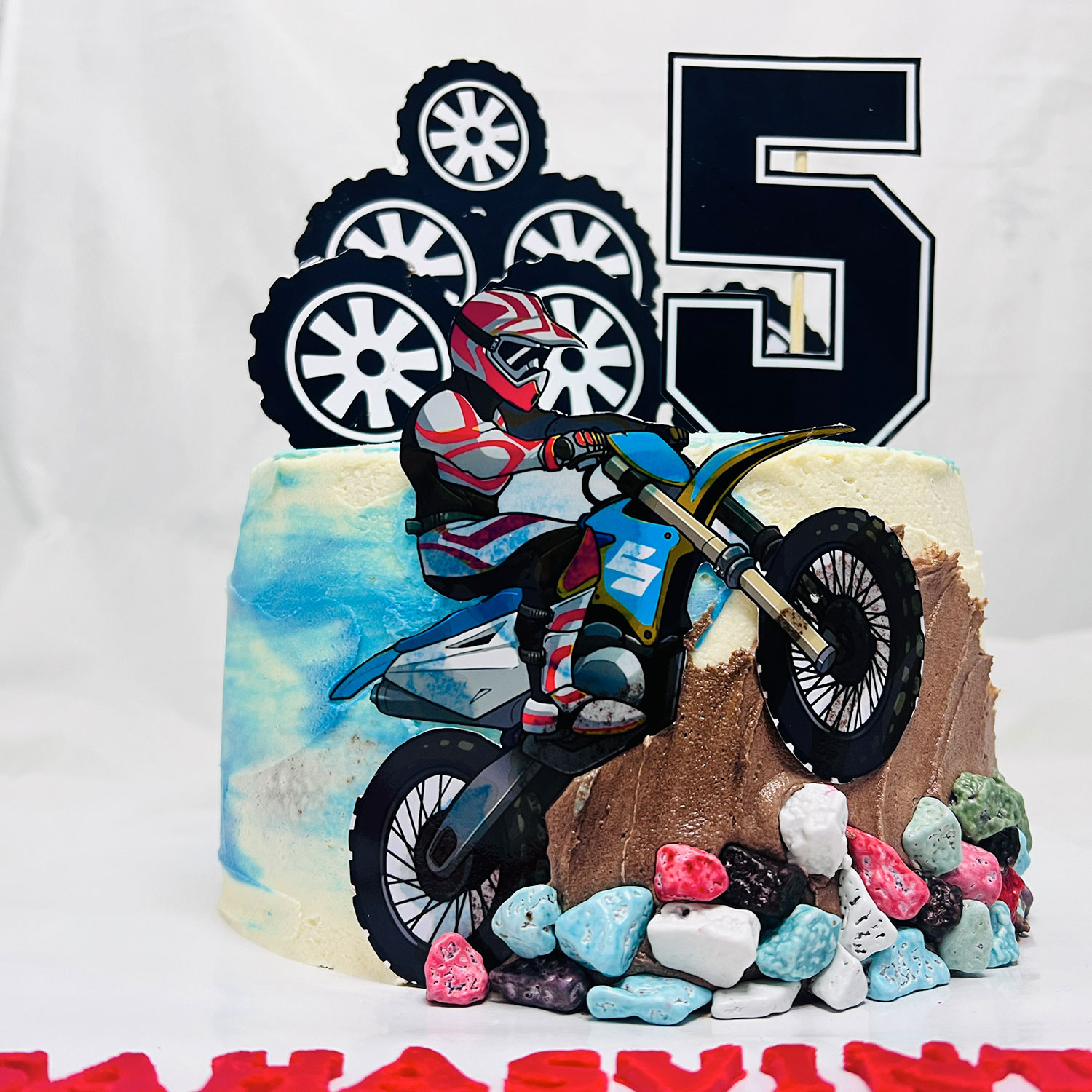 Racer Themed Birthday Cake - 1.5kg gallery image
