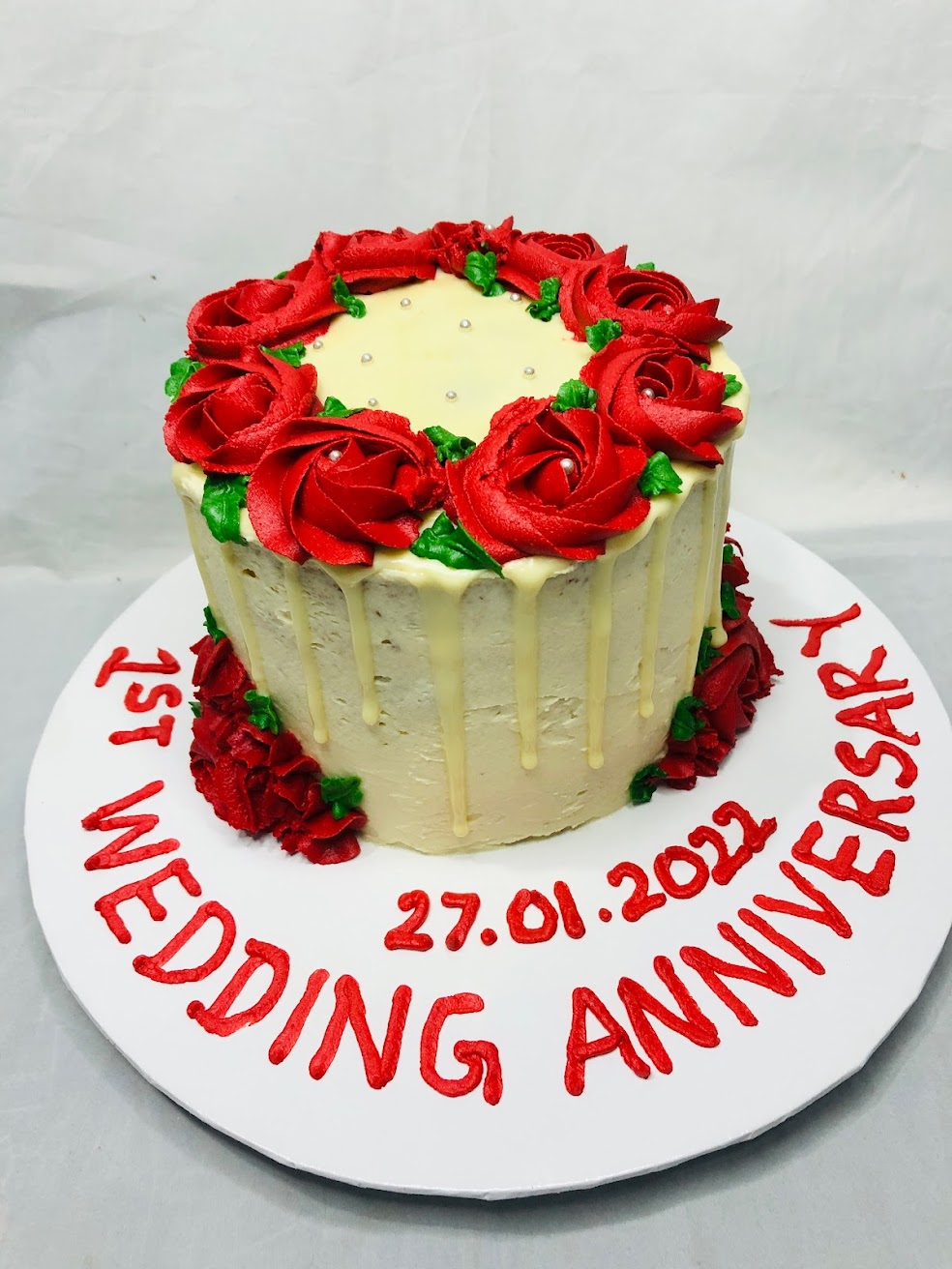 Wedding Anniversary Long Cake