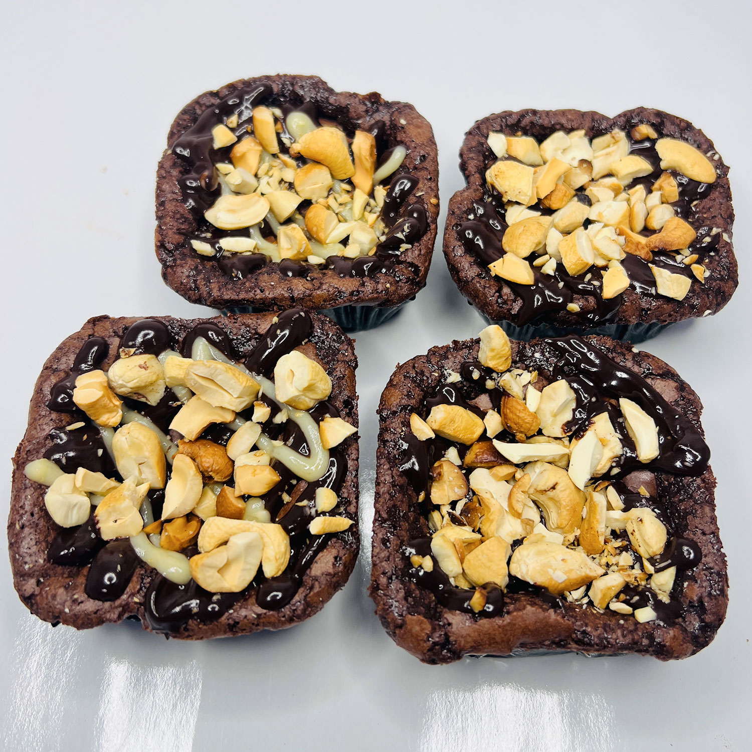 Brownies with Cashew nut topping gallery image