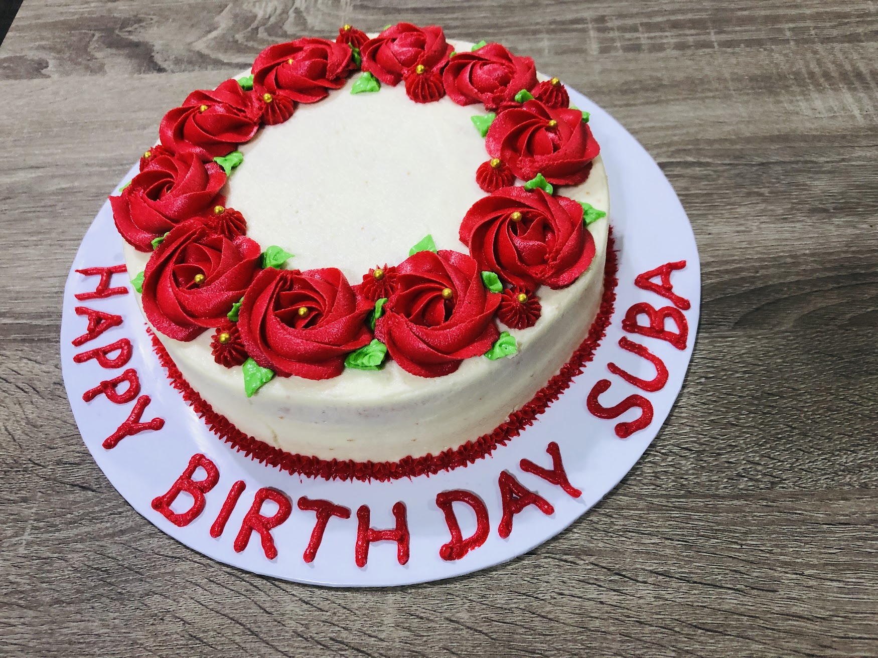 Red Rose Birthday Cake gallery image