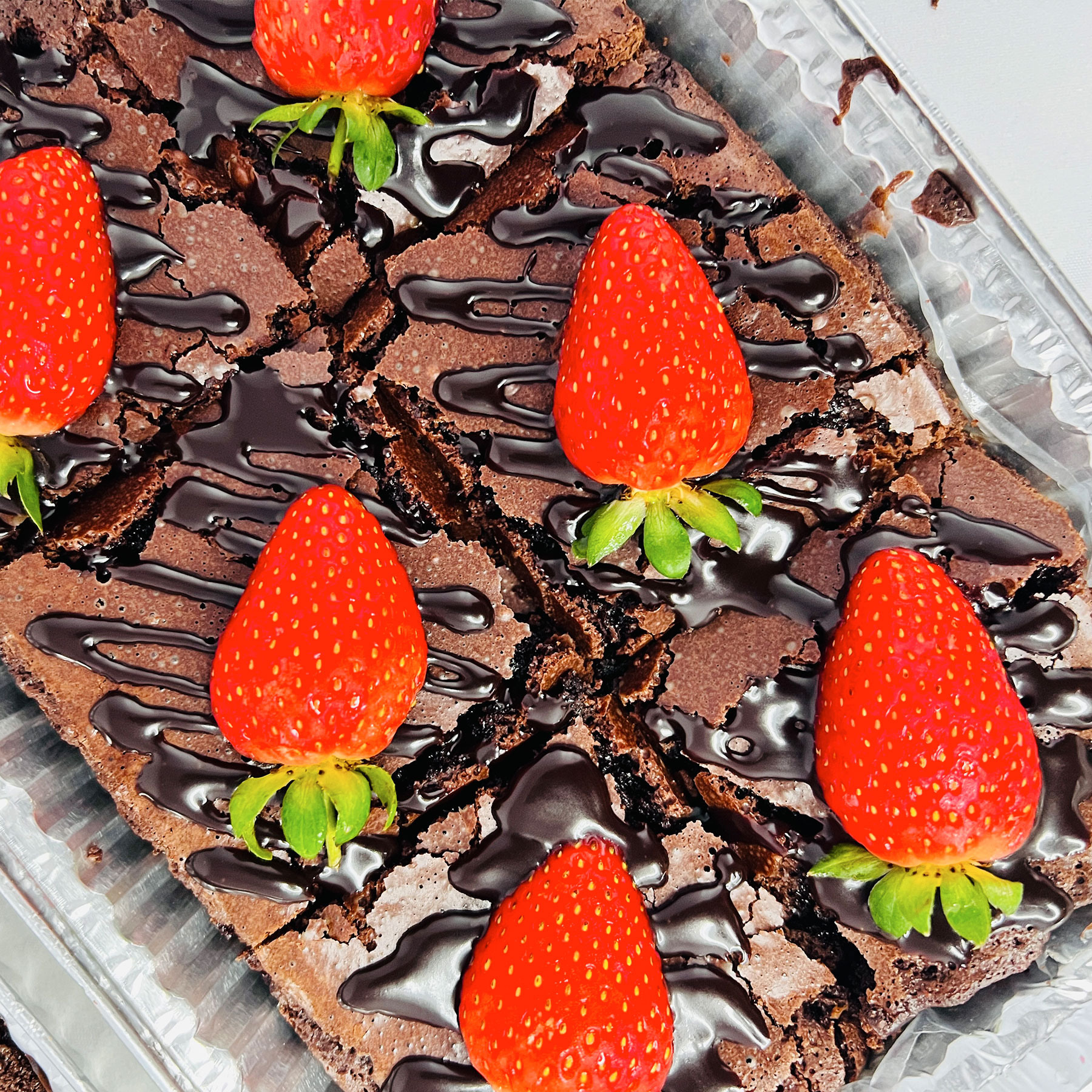 Strawberry Topped Brownies - 500g gallery image