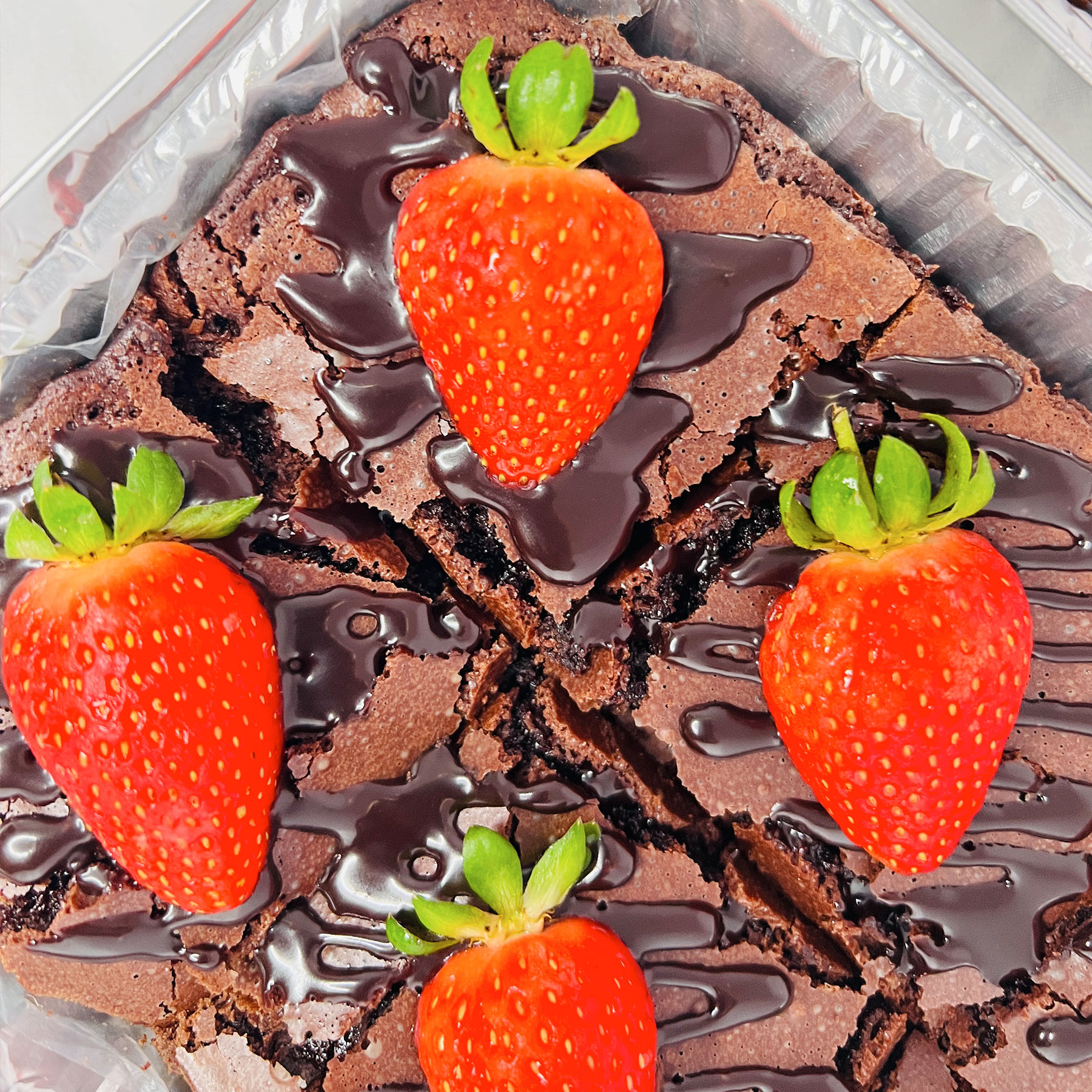 Strawberry Topped Brownies - 500g gallery image