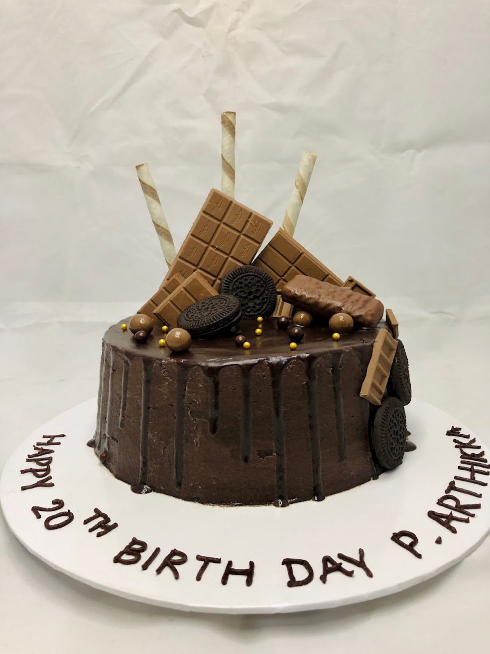 Drip cake for Chocolate Haters - 1kg Cake gallery image