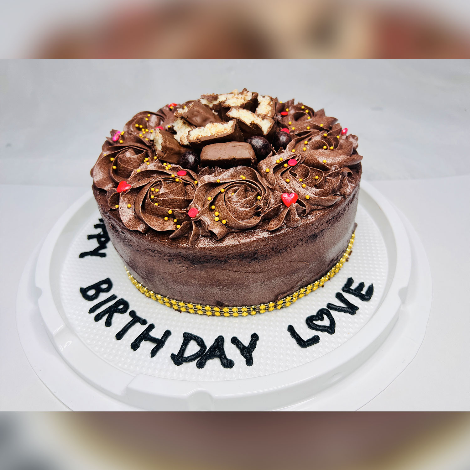 Chocolate Swirl Birthday Cake gallery image