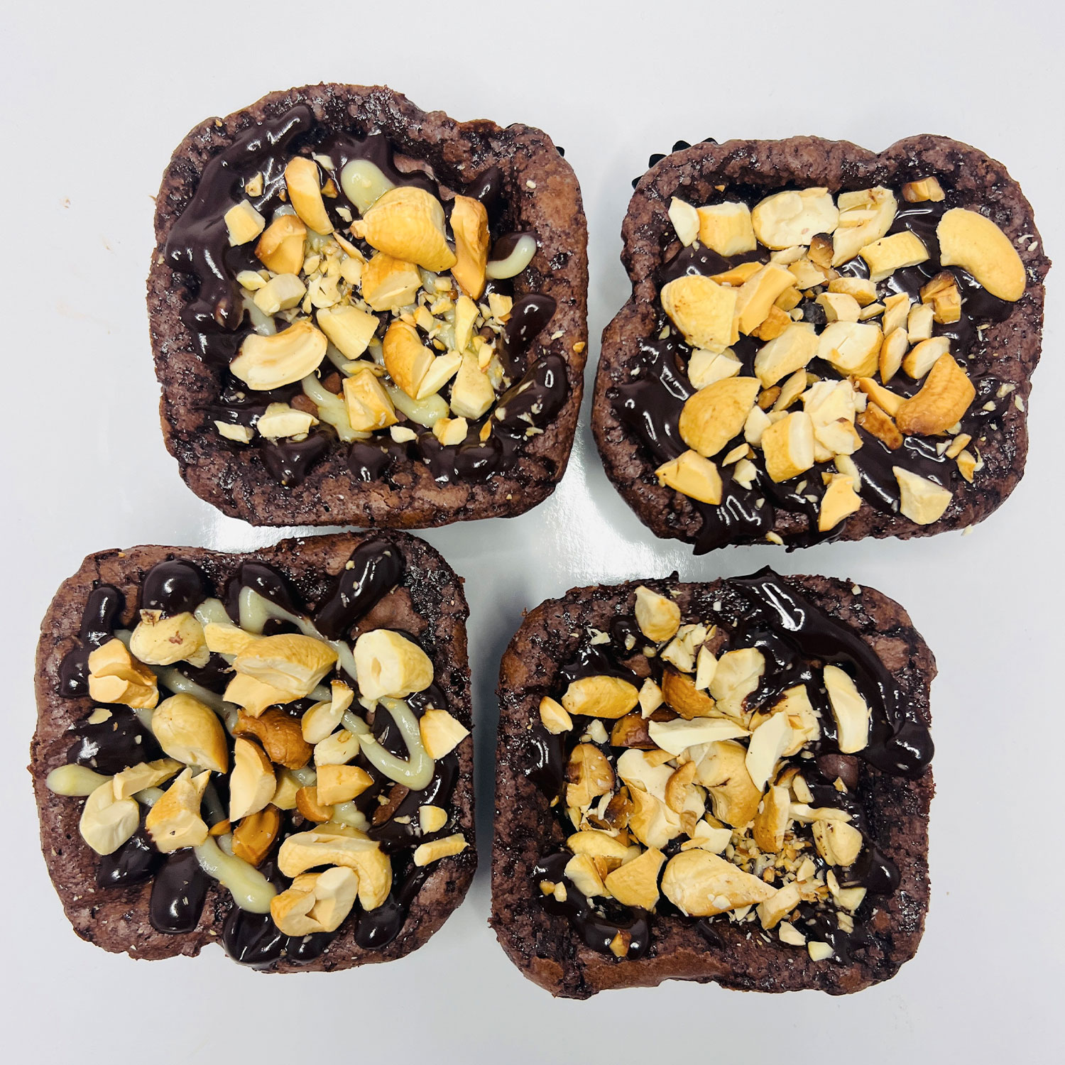 Brownies with Cashew nut topping gallery image