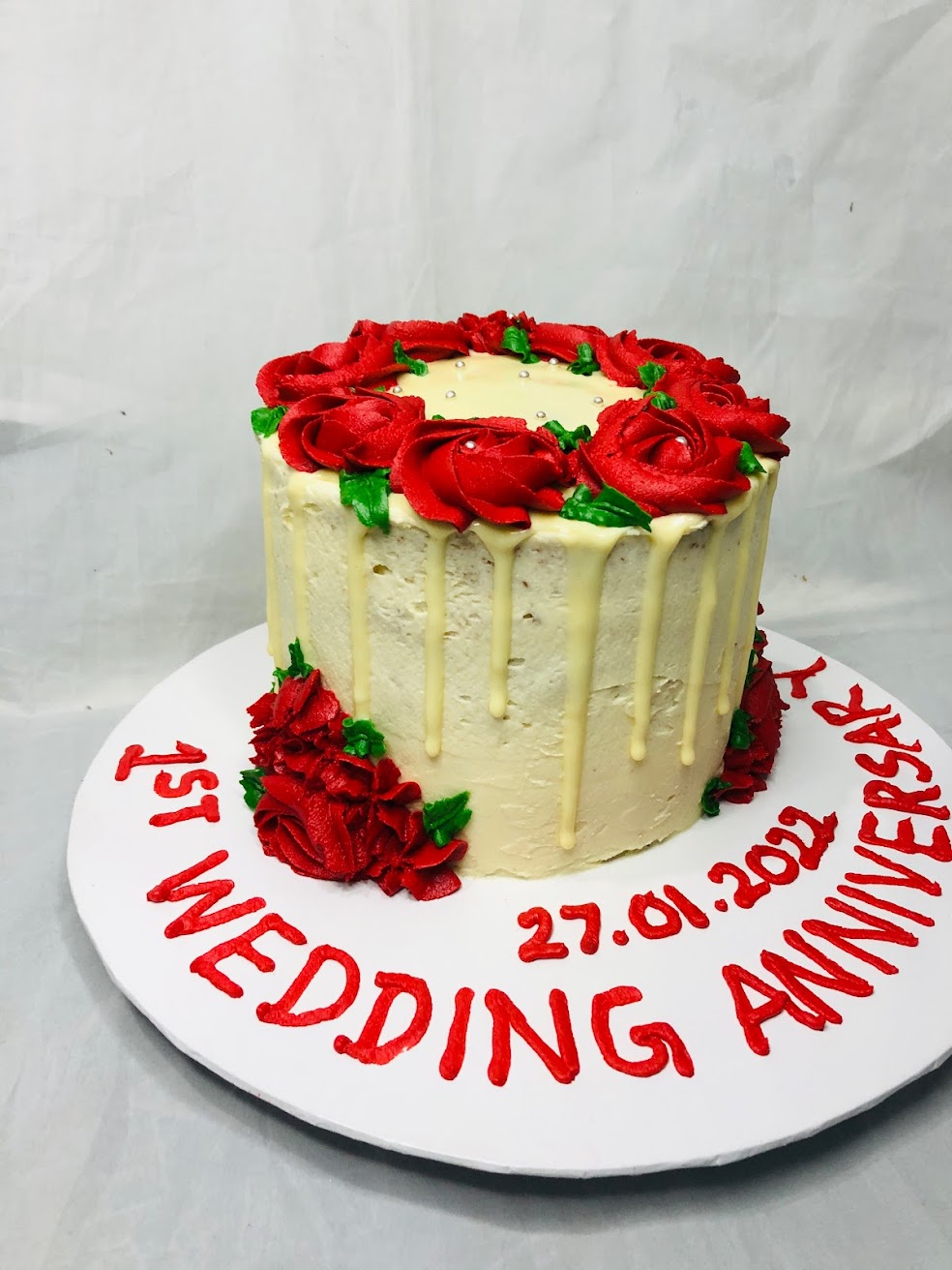 Wedding Anniversary Long Cake gallery image
