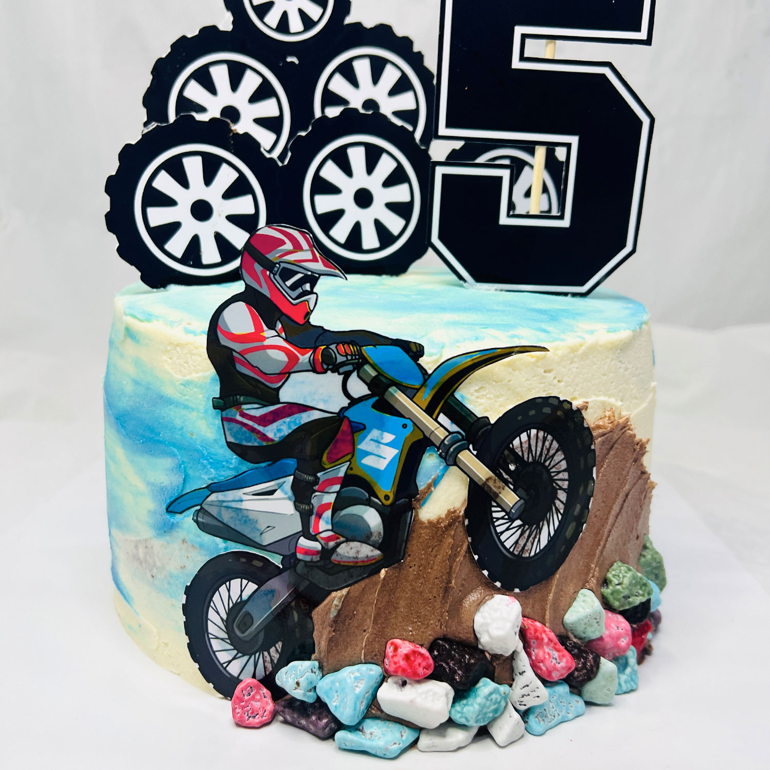 Racer Themed Birthday Cake - 1.5kg gallery image