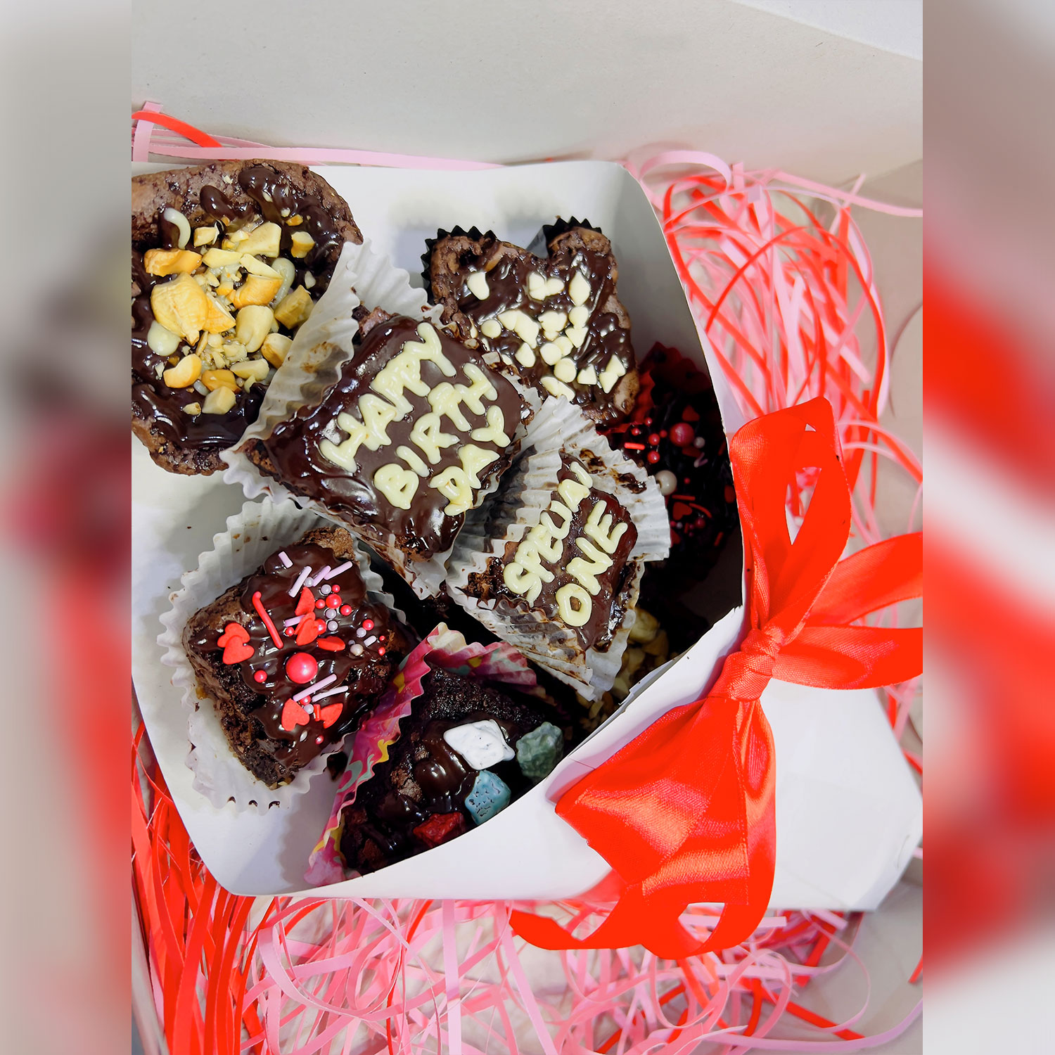 Chocolate Brownie Bouquet - 16x Assorted Brownies gallery image
