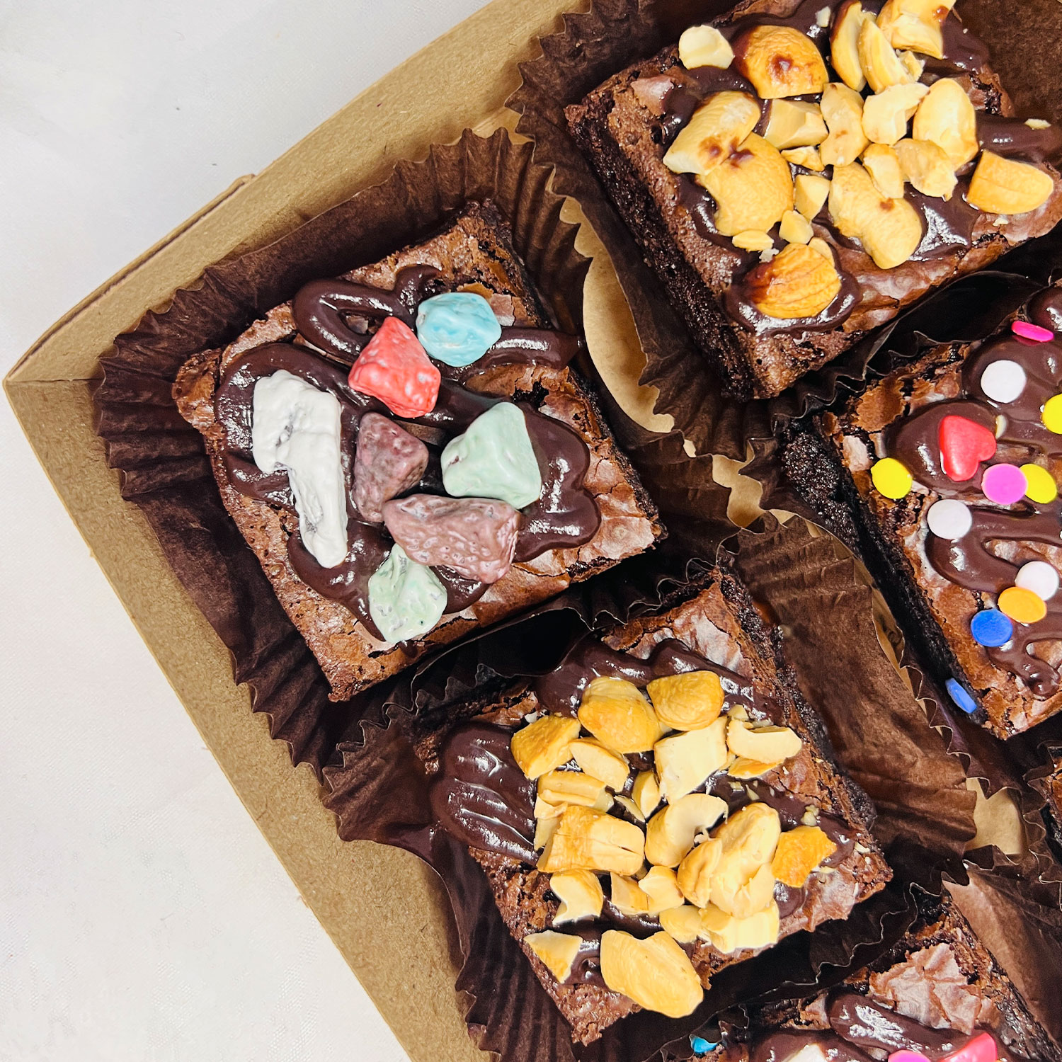 Customised Brownies Gift Box - 6x Assorted Brownies gallery image