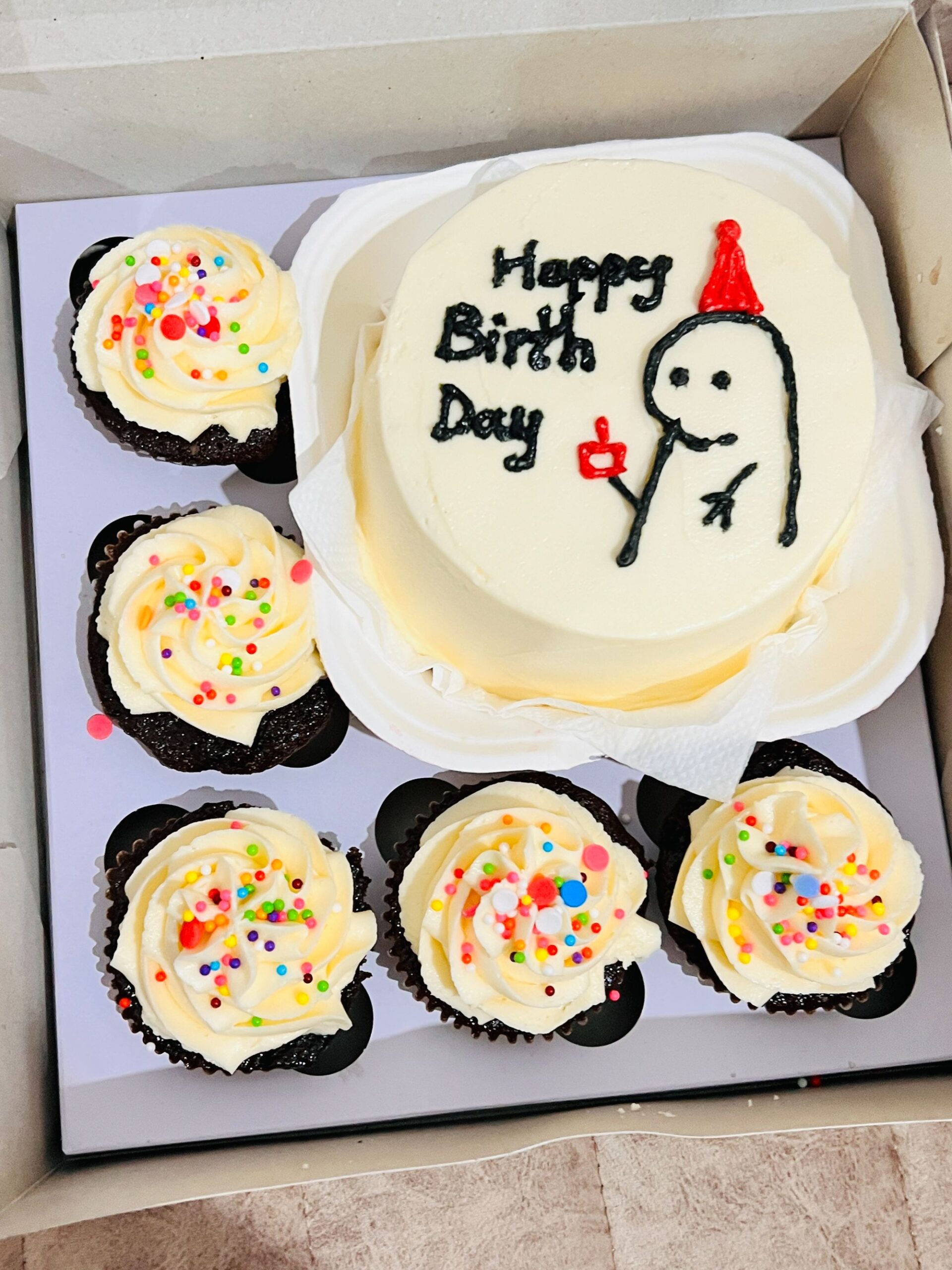 Birthday Cake with Cupcake Set gallery image