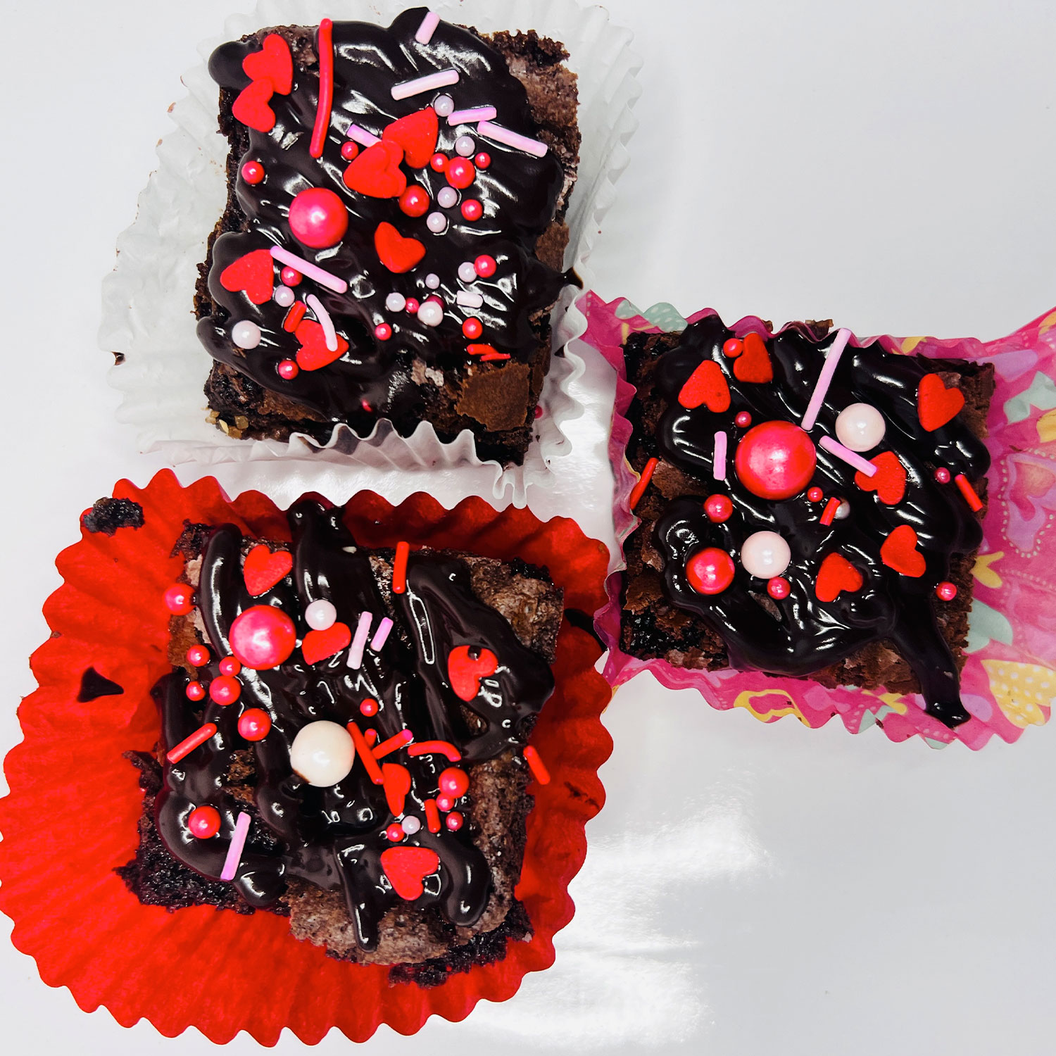 Decadent Sprinkle Brownies 6pcs Pack - Rich Chocolate Treats with Colorful Sprinkles gallery image