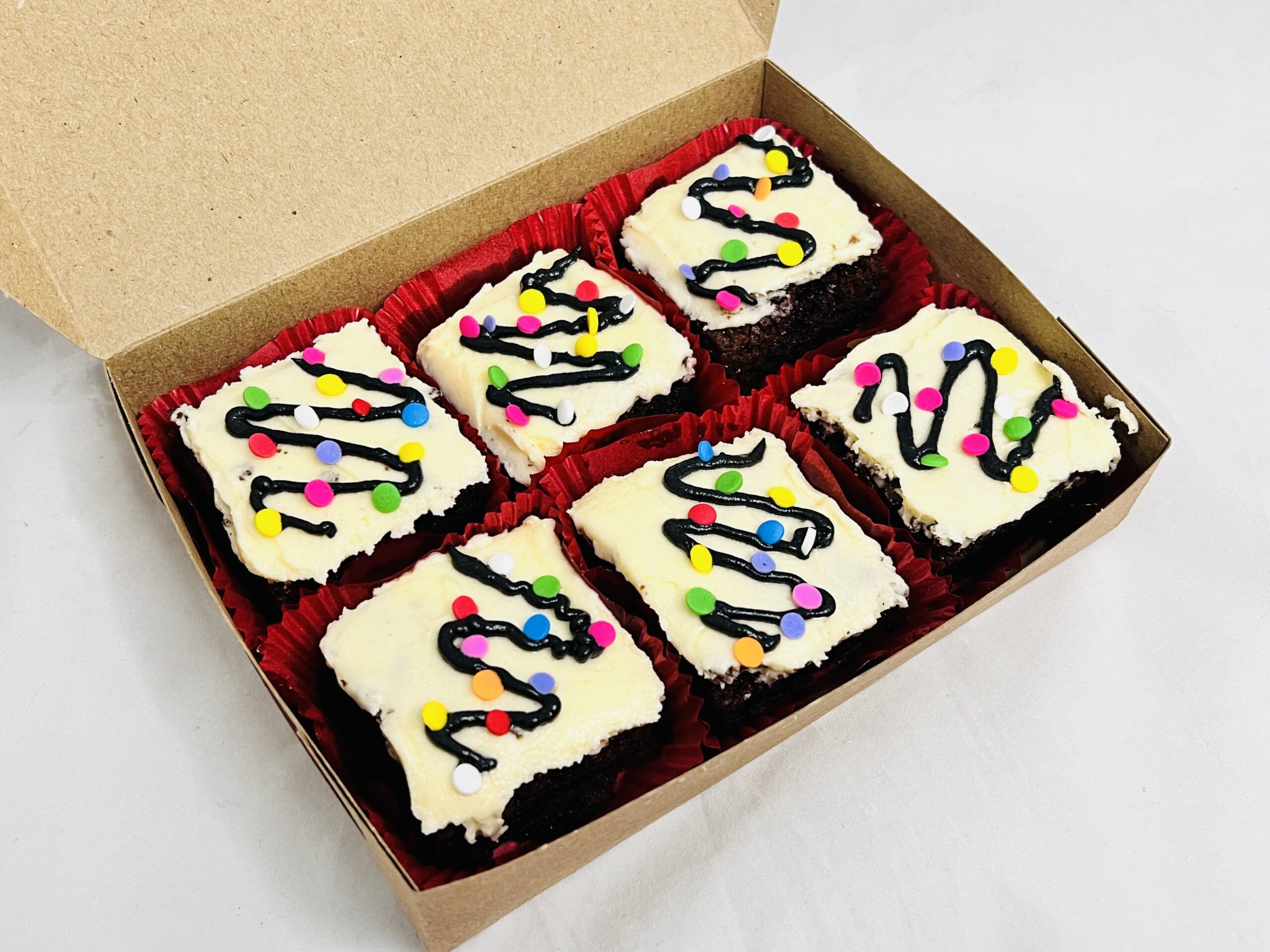 Christmas Themed Brownies - Gift Box - 6x Assorted Brownies — image 5