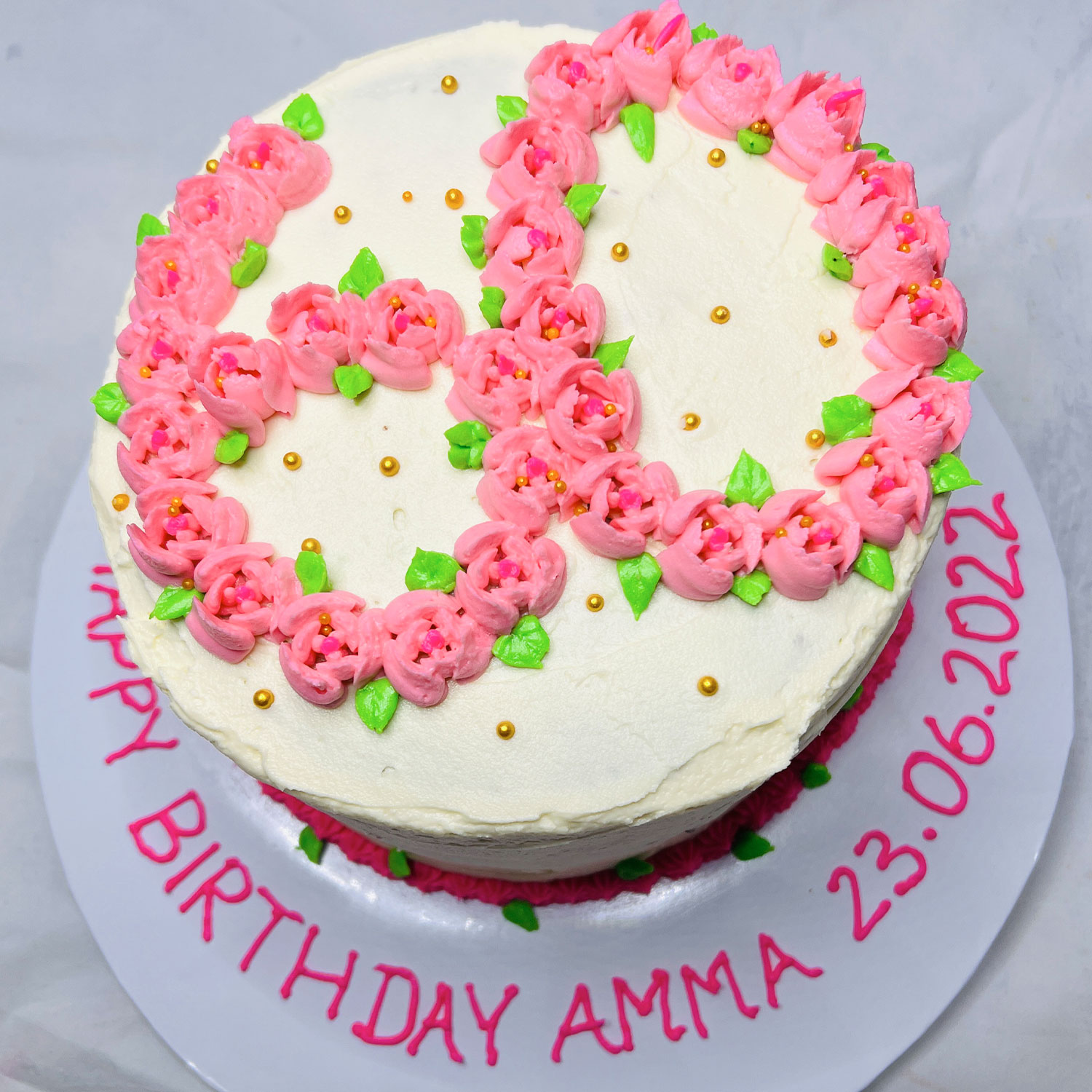 60 Years Birthday Cake - Customizable & Unique Designs - Order Online gallery image