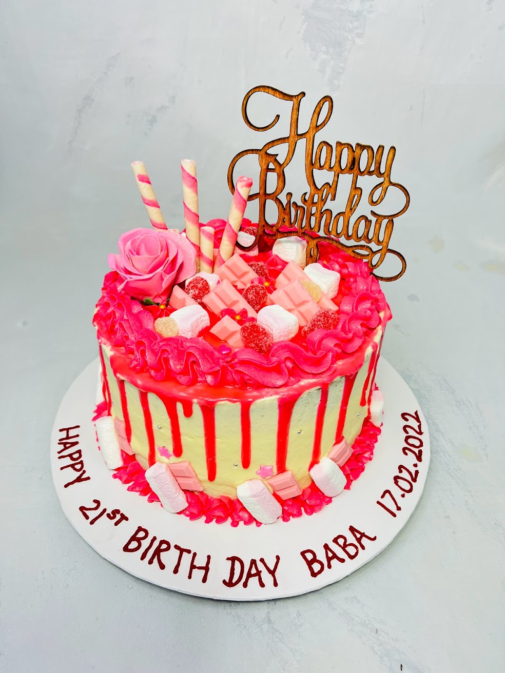 Pink themed 21st Birthday Cake gallery image