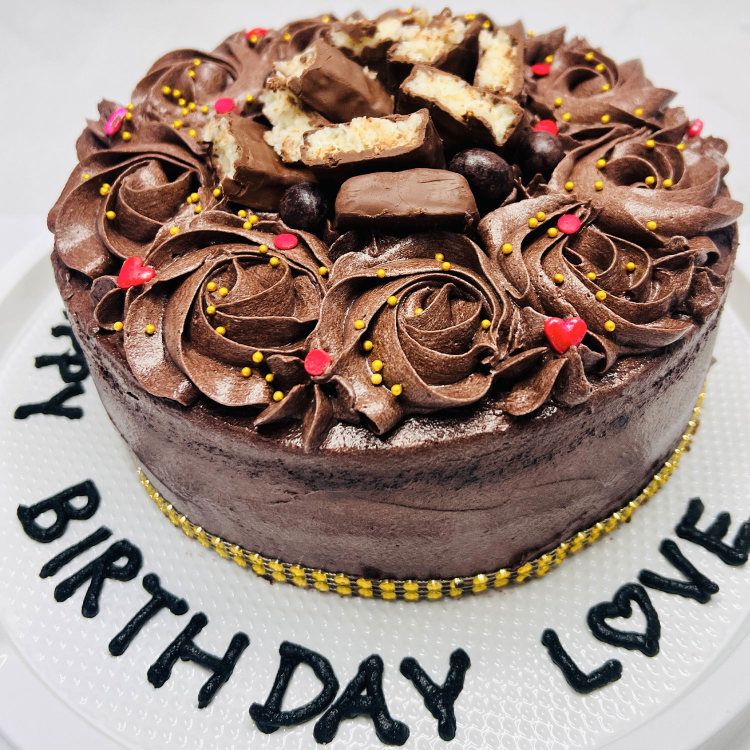 Chocolate Swirl Birthday Cake — image 6