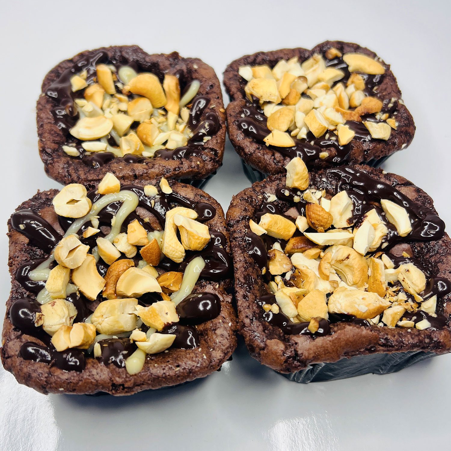 Brownies with Cashew nut topping gallery image