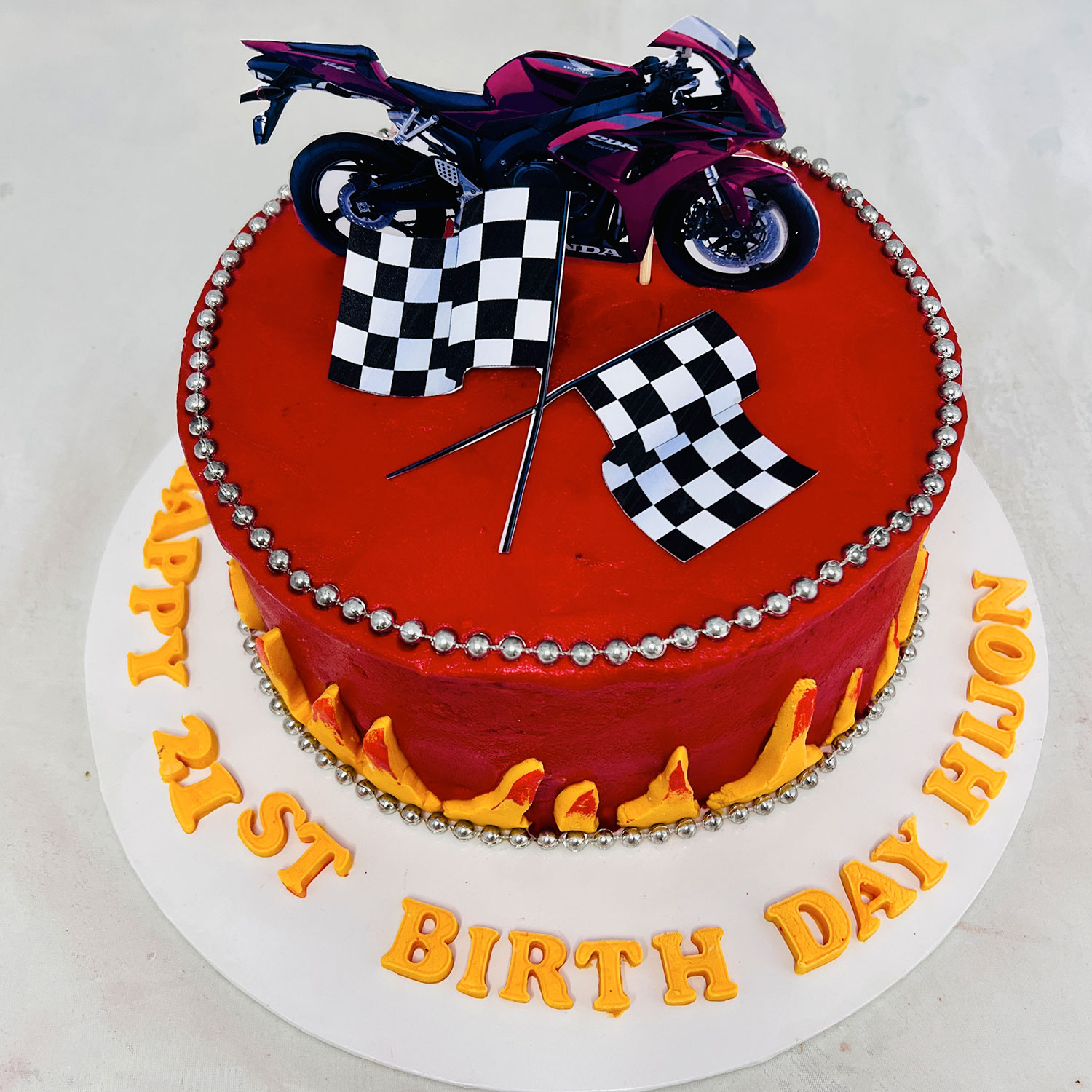 Biker Themed Birthday Cake - 1.5kg — image 5