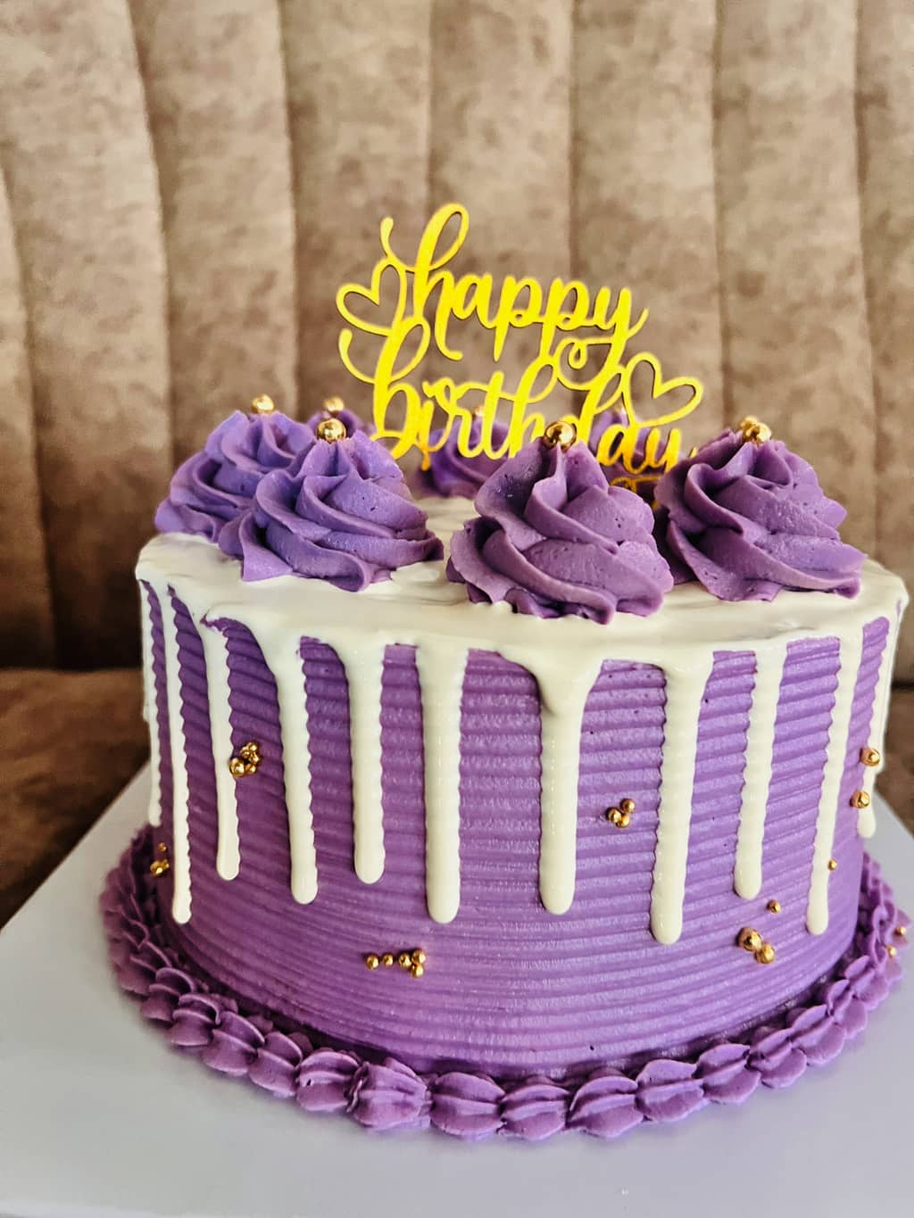 Purple Drip Birthday Design