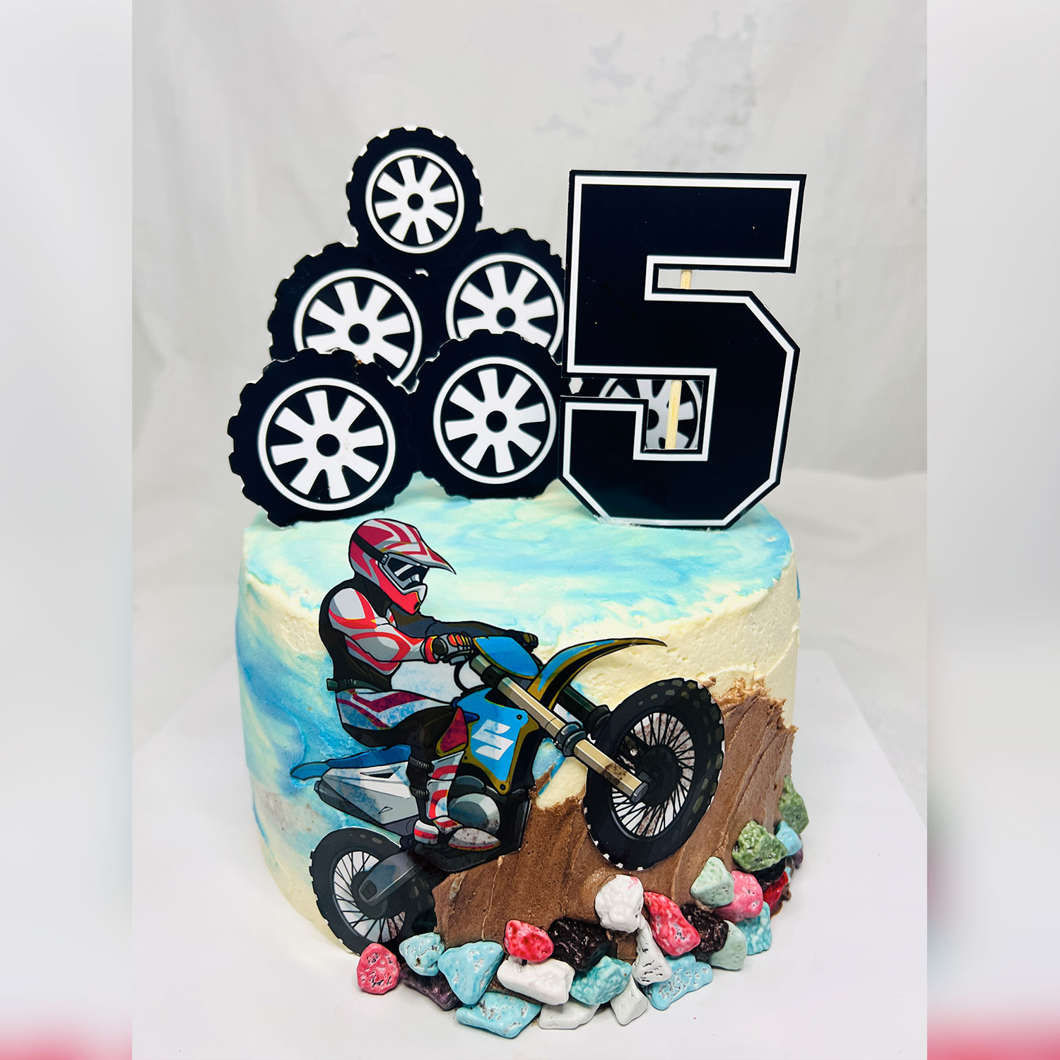 Racer Themed Birthday Cake - 1.5kg gallery image