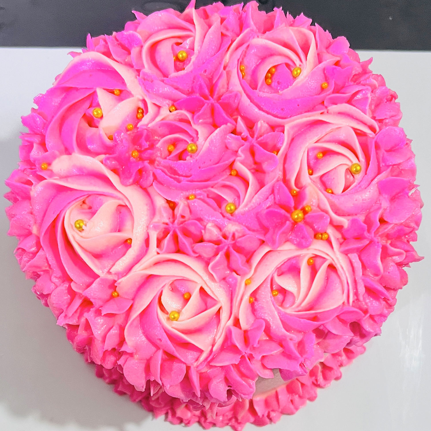 Pink Rosette Cake - Elegant & Delicious - Customizable Design gallery image