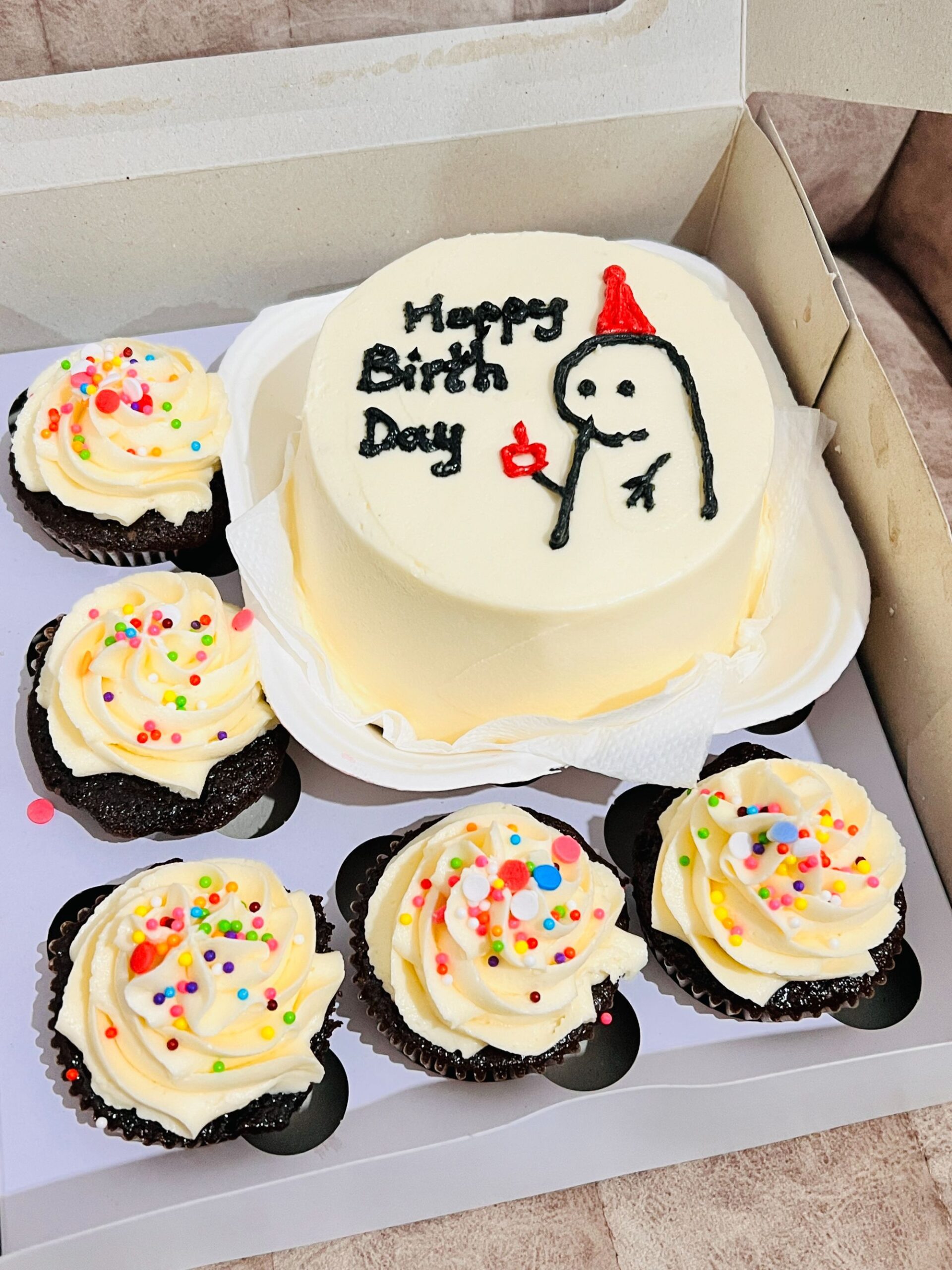Birthday Cake with Cupcake Set gallery image