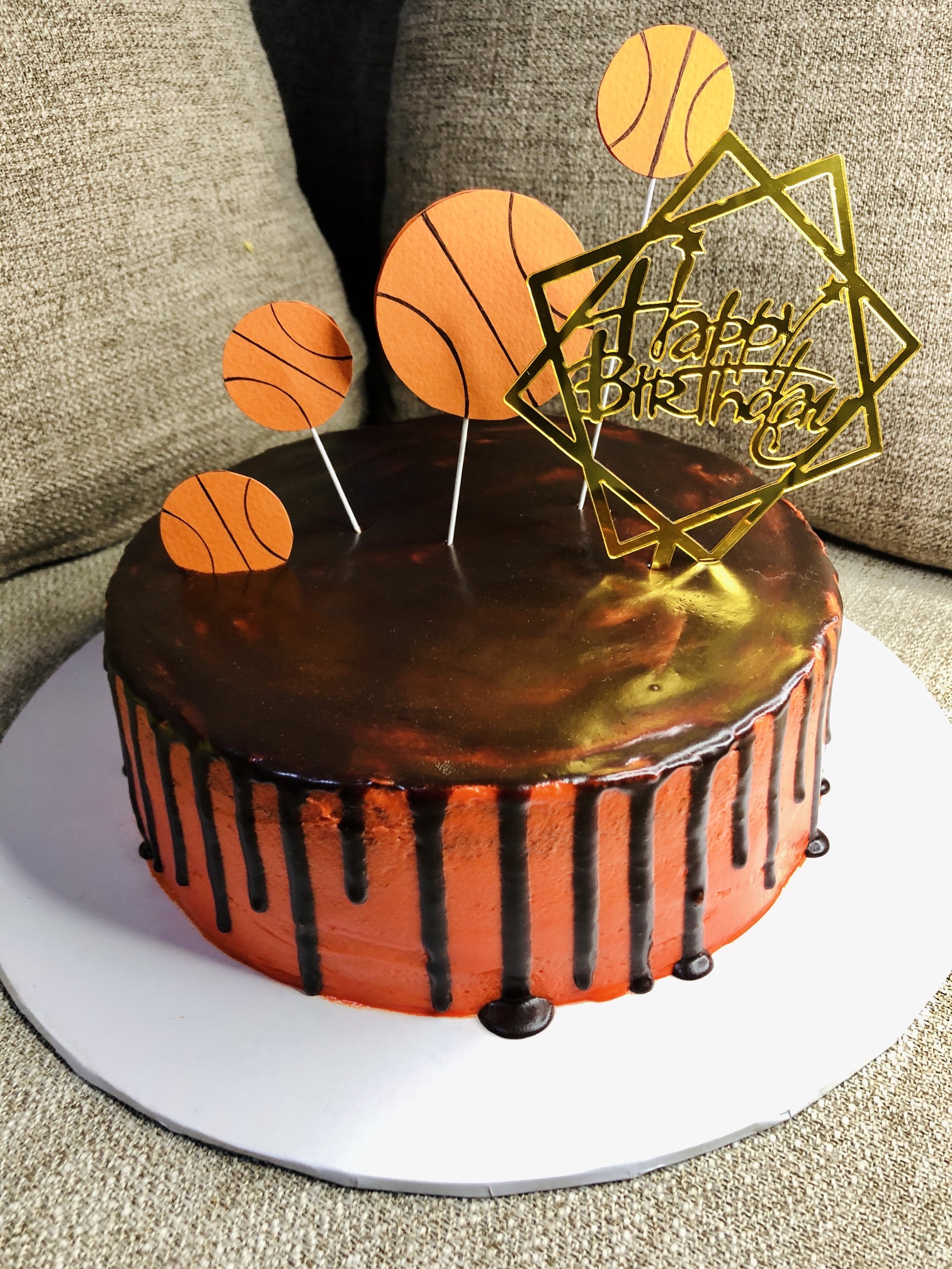 Basketball Themed Cake gallery image