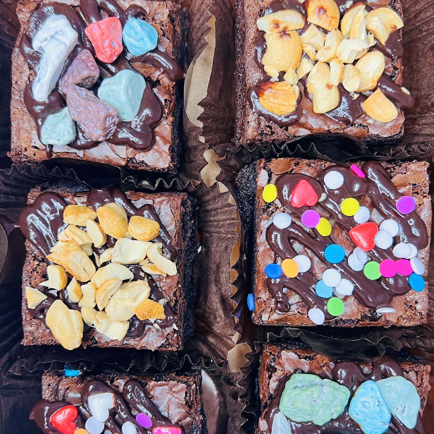 Customised Brownies Gift Box - 6x Assorted Brownies gallery image