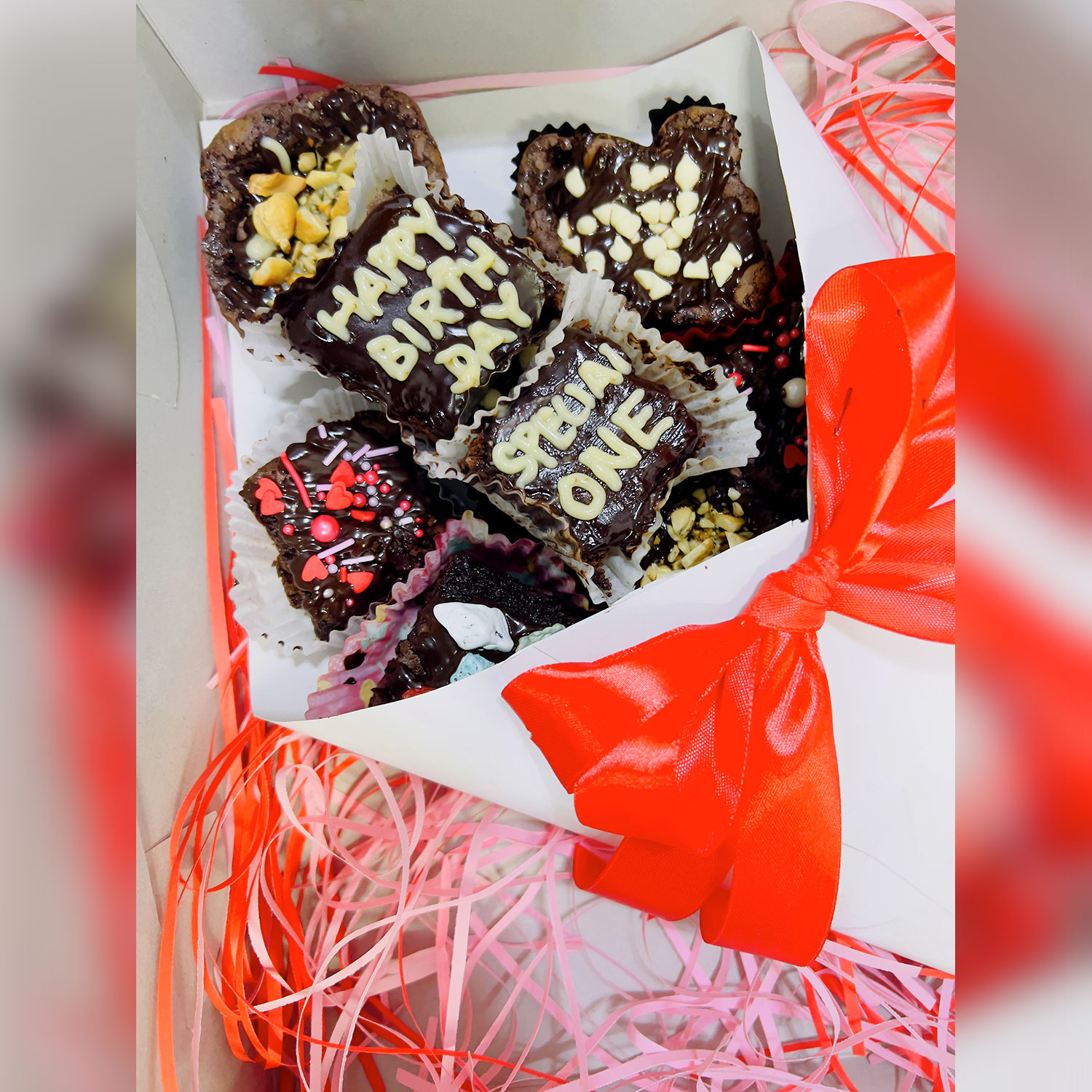 Chocolate Brownie Bouquet - 16x Assorted Brownies gallery image