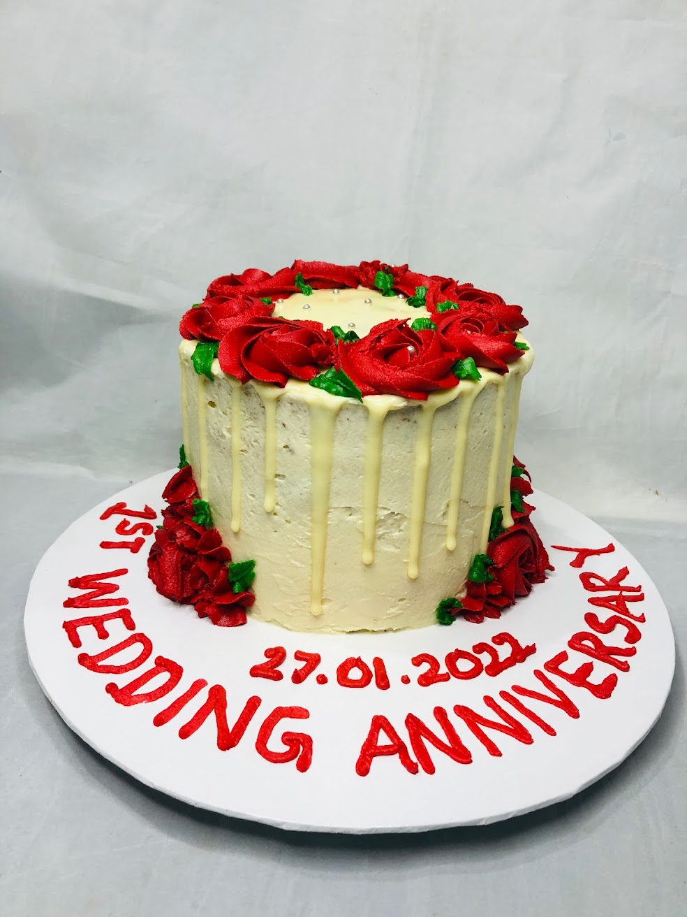 Wedding Anniversary Long Cake gallery image