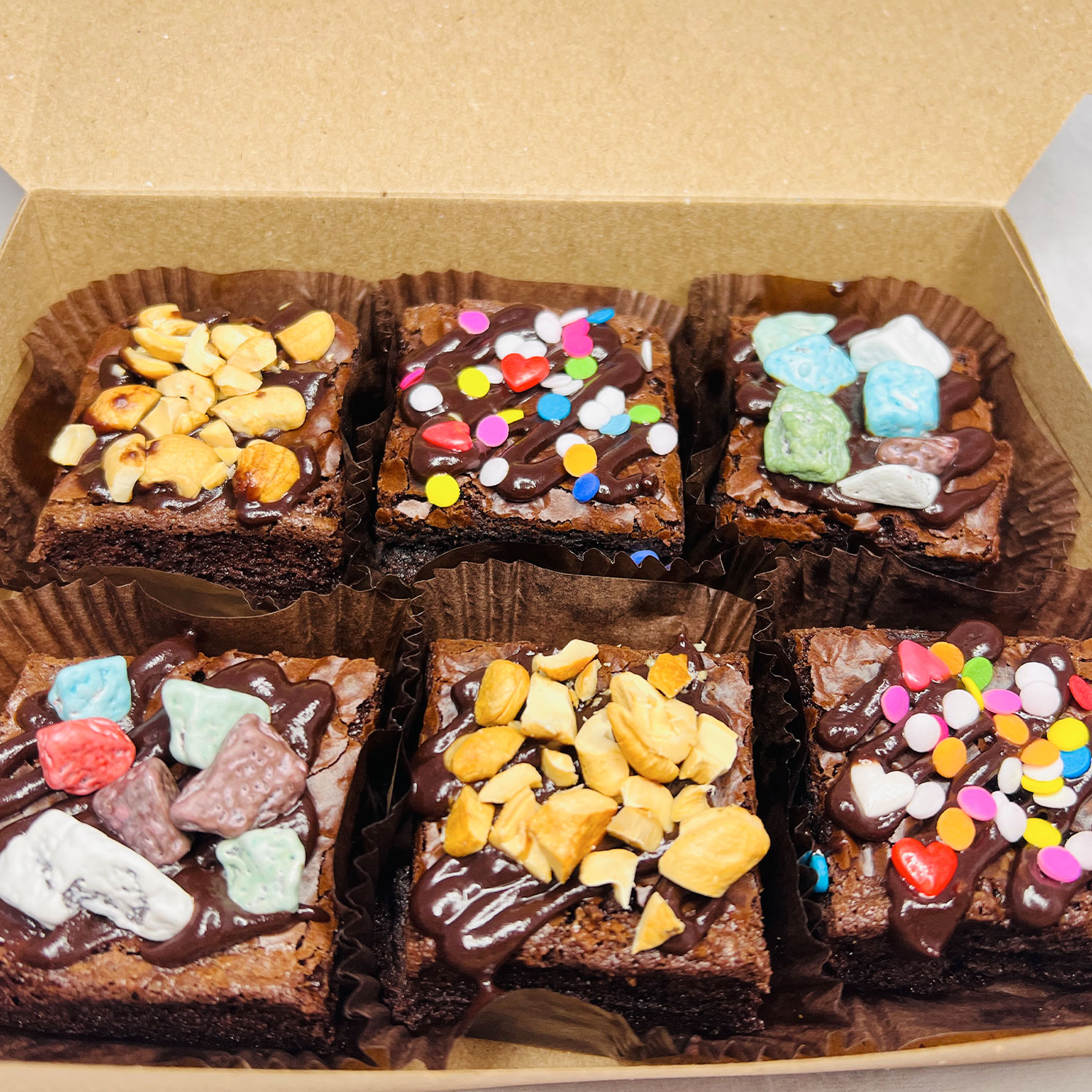 Customised Brownies Gift Box - 6x Assorted Brownies — image 6