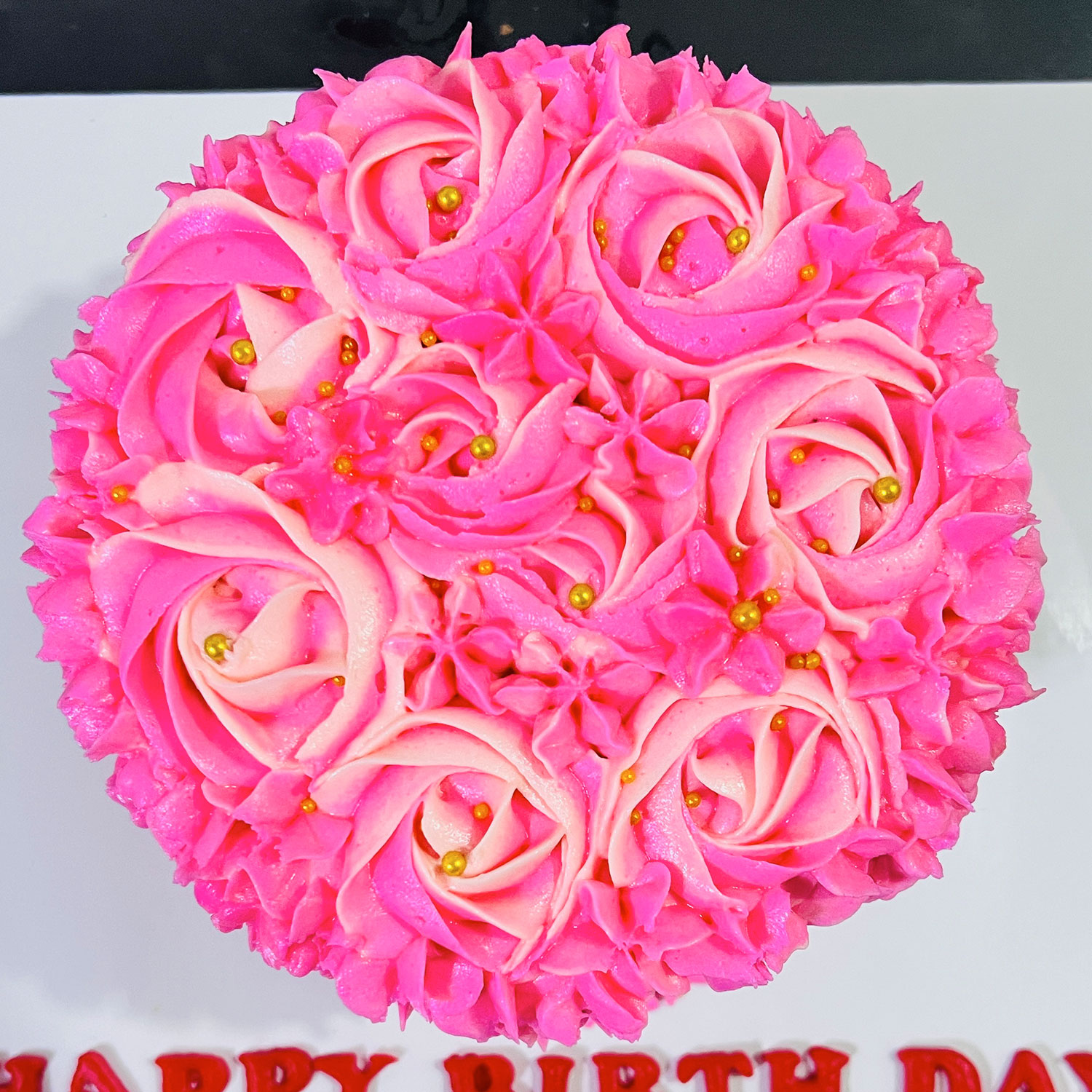 Pink Rosette Cake - Elegant & Delicious - Customizable Design gallery image