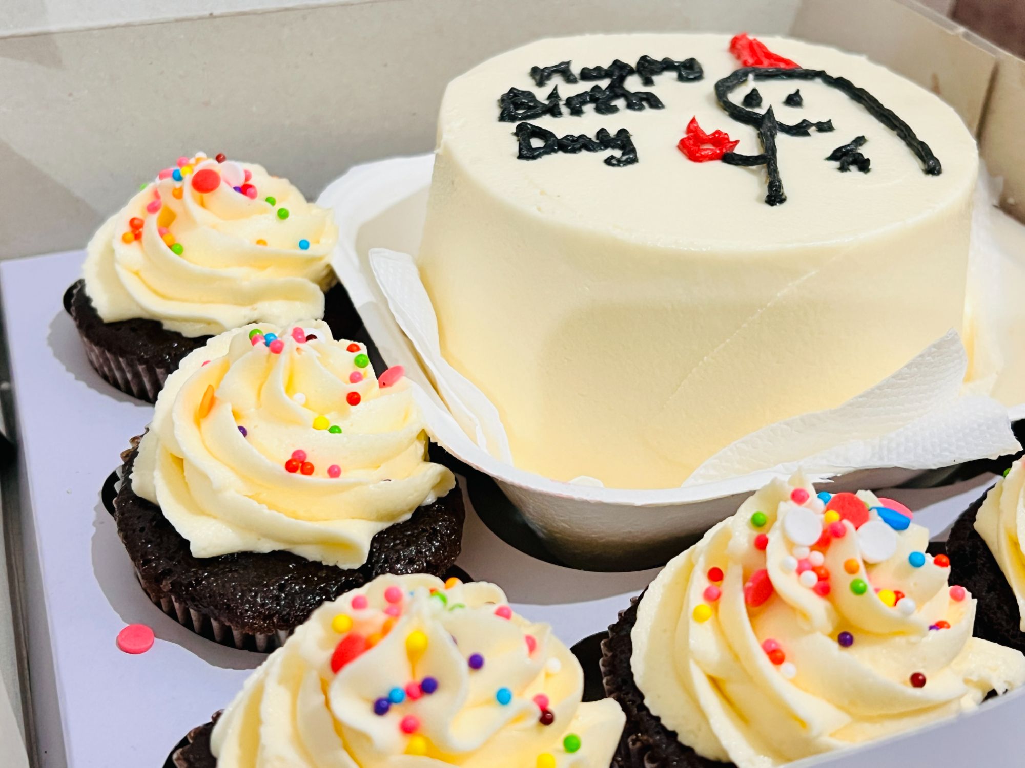 Birthday Cake with Cupcake Set gallery image
